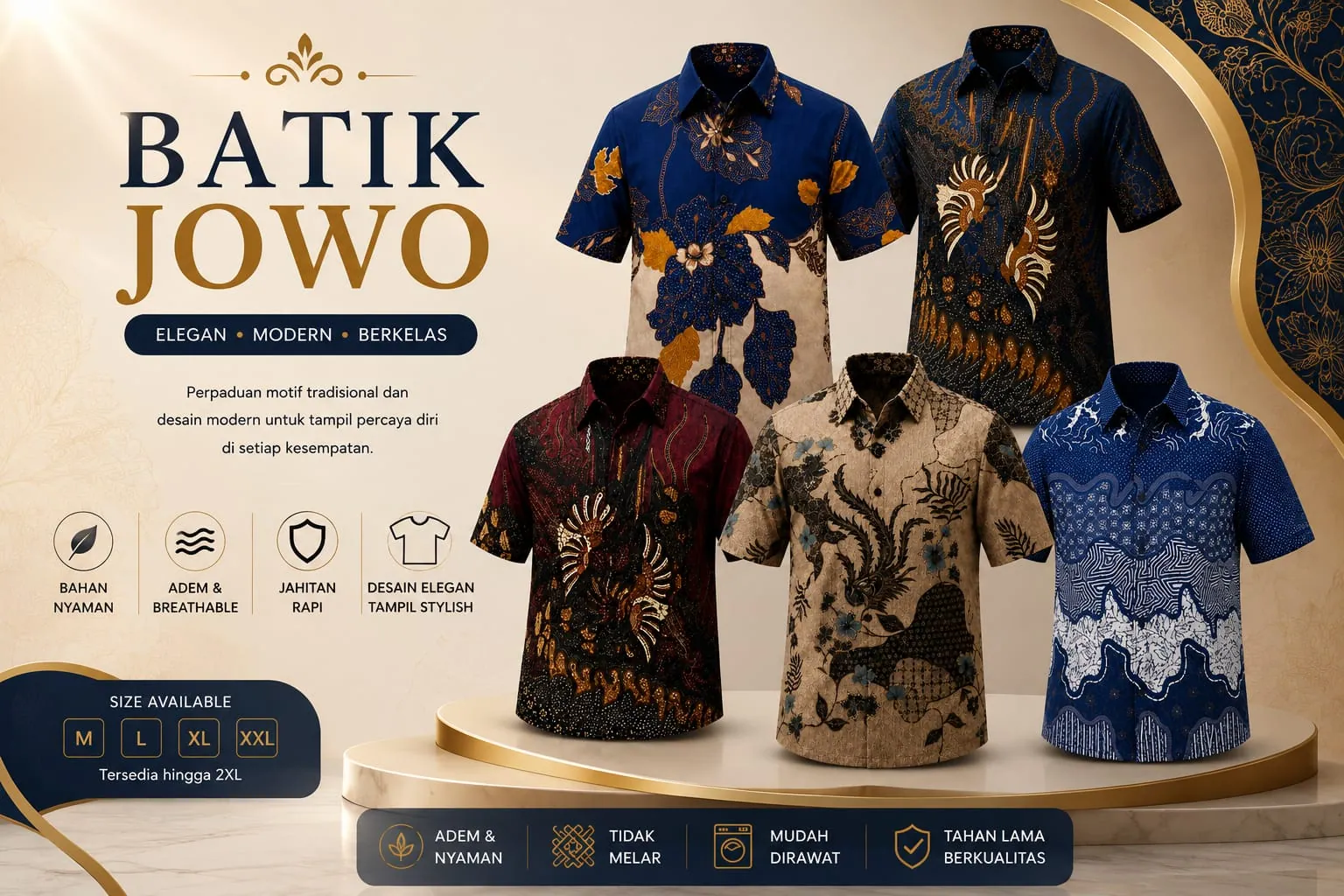 Batik Jowo Elegan Modern Berkelas